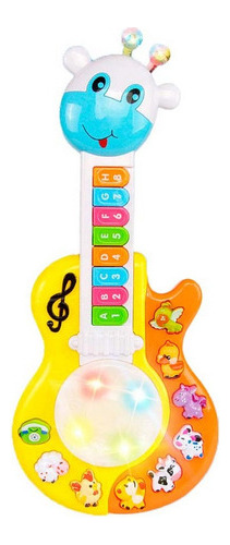 Guitarra Musical Didactica Para Bebe Con Luces Y Sonidos