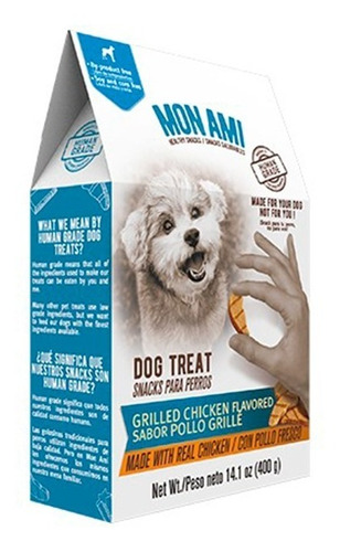 Snack Saludable Para Perro Mon Ami Pollo Grille X 400 Gr