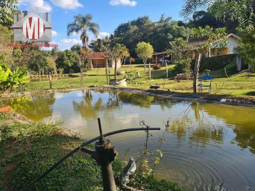 Imagem 1 de 30 de Ótima Chácara Com 3 Dormitórios, Piscina, Lago, Pomar, Acesso Todo Asfaltado, À Venda, 1600 M² Por R$ 370.000 - Zona Rural - Pinhalzinho/sp - Ch0983