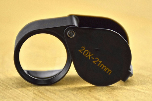 Imagen 2 de 5 de Lupa Aumento 20x - 21mm Geologo Alta Visibilidad