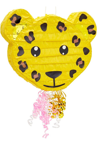 Tire De Cuerda Leopardo Piñata Selva Safari Animal Fie...