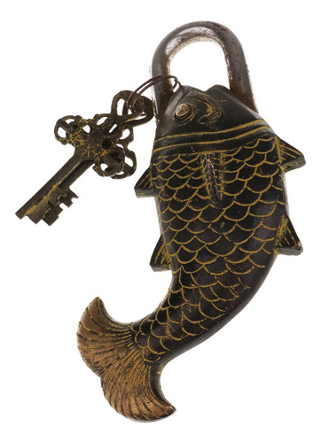 Imagen 2 de 9 de Bloqueo De Pescado Bronce 17cm