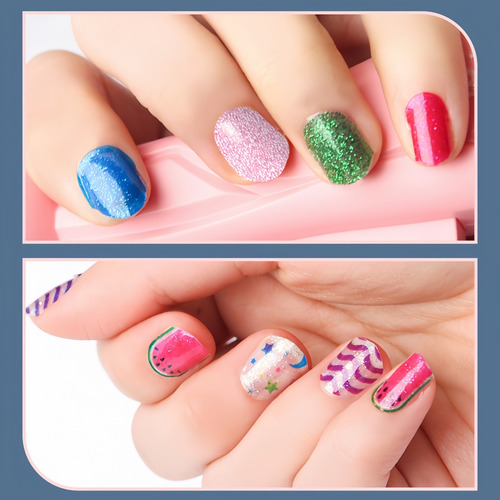 Set De Juguetes Adhesivos Para Máquinas De Uñas Diy