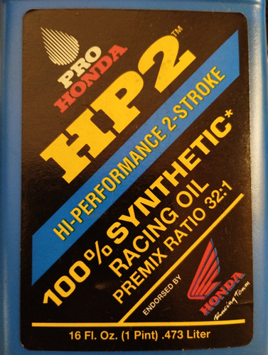 Aceite Honda Hp2 Hi Performance 2-stroke 100% Synthetic Usa