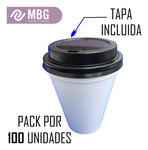 Vasos descartables con tapa para cafe best sale