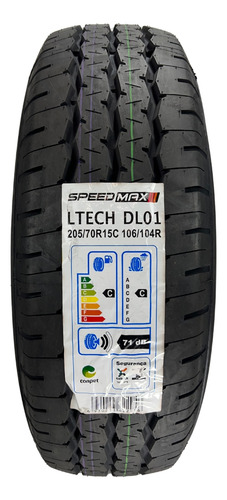 Kit 04 Pneus 205/70r15c 106/104r Dl01 Speedmax Hr Iveco Van