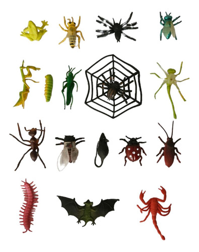 Juguetes De Animales Insectos 17 Figuras S
