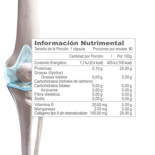 Suplemento En Cápsulas Olnatura® Just For You Colágeno Tipo Ii Sin Desnaturalizar Uc Uc-ii Sabor Natural 90 Un