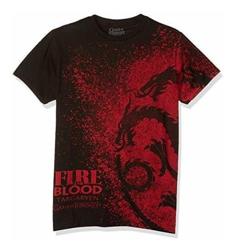 Camiseta Hombres Juego De Tronos Fuego Y Sangre.