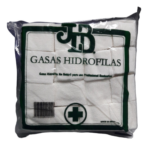 Gasas Trozada Hidrofilas Jlb 24 Hilos 5x5  X 2 Paquetes