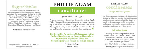 Conjunto De Shampoo E Condicionador De Vinagre De Cidra Phil