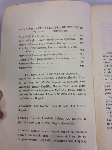 Imagen 3 de 3 de Revista Eco. Litografía Arco Bogotá. Febrero 1961. Historia