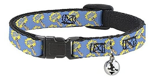 Cat Collar Breakaway Fist Pump Baby Blue Yellow 8 To 12 Inch