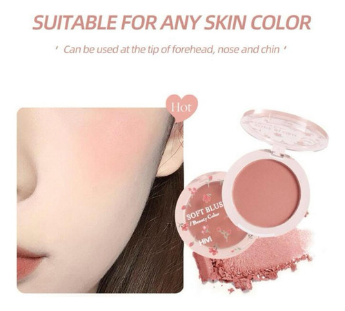 Kit 8 Pzas De Maquillaje Labial De Corazon, Sombras, Blush