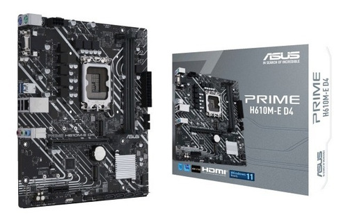 Asus Prime H610m E D4 Lga 1700 Intel 12th Gen - Nuevo