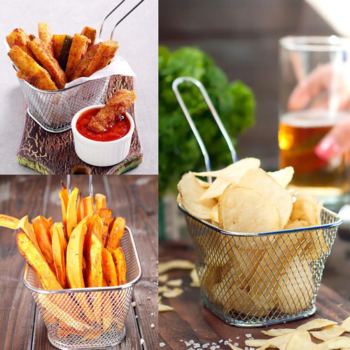 Canasto Freidor Personal Acero Inoxidable Papa Frita Cocina
