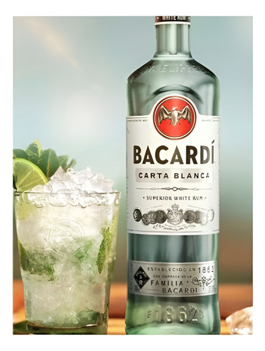 Pack Ron Bacardi Carta Blanca 980ml 3 Unidades