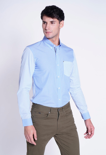 Camisa Hombre Vilamari Celeste Fw 2023 New Man