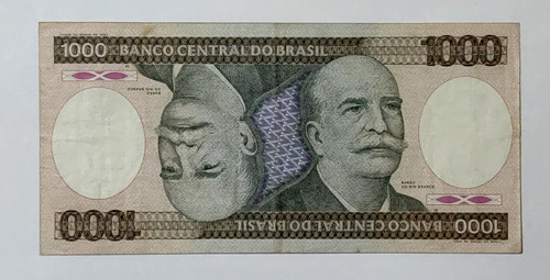 Billete 1000 Cruzeiros 1985 Brasil Vf