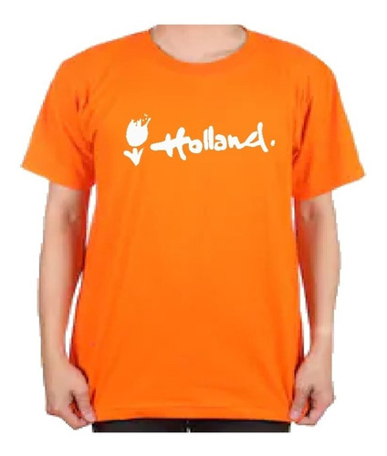 Remera Turismo Pais Holland Holanda Logo Naranja Mecanica