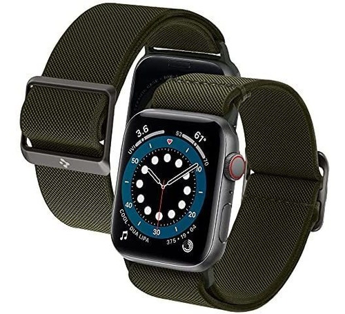 Imagen 1 de 1 de Malla Spigen Litefit Apple Watch 40m 6/se/5/4 38m3/2/1 Verde