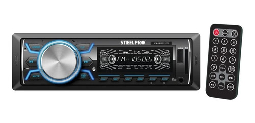 Imagen 2 de 3 de Autoestéreo para auto Steelpro Technologies Carbon 907B con USB, bluetooth y lector de tarjeta SD