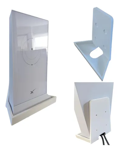 Soporte De Pared Modem Router Starlink + Adaptador Ethernet