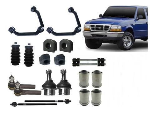 Kit Suspensão Dianteira Ford Ranger 1998 A 2004 - 20 Peças