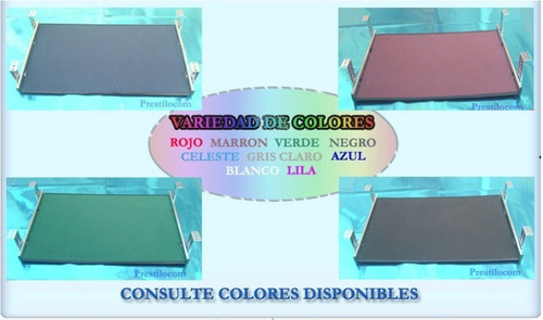 Bandeja Metal Teclado Y Mouse Con Goma 60 X 35 Cm. Colores