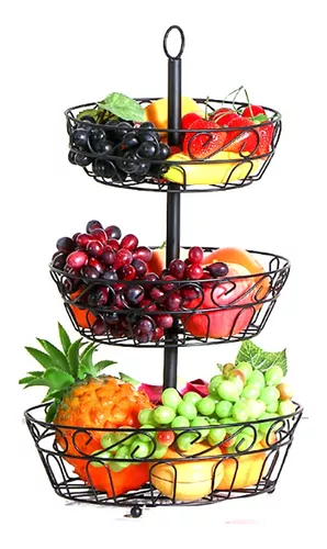 Canasta para frutas y verduras frutero de piso cocina grande de