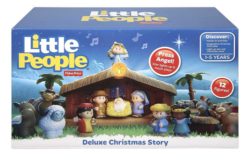 Little People Deluxe Christmas Story, Nativity Playset Con L