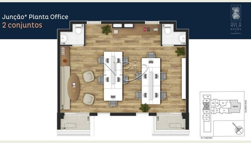 Imagem 8 de 11 de Ayla Moema Sala Comercial | Npi Imoveis - V-5852