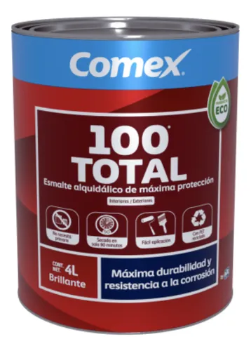 comprar Galón Comex 100 Total Varios Colores Secado 90min 4lts