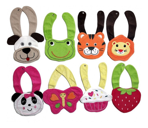 Baberos Bebe Toalla Animalitos Rana
