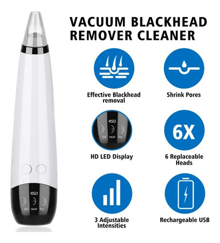 Imagen 3 de 6 de Extractor Puntos Negros Eléctricos Removedor Vacuum