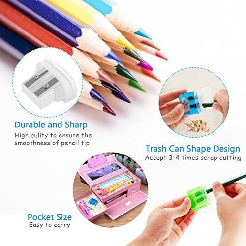 Sacapuntas De Doble Orificio - Sacapuntas Manual De 24 Pieza