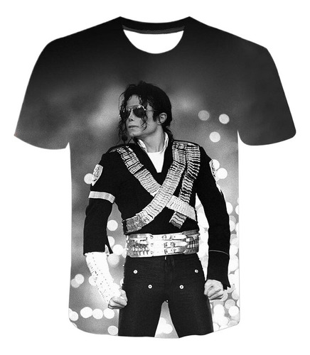 Camiseta Con Estampado 3d De Michael Jackson