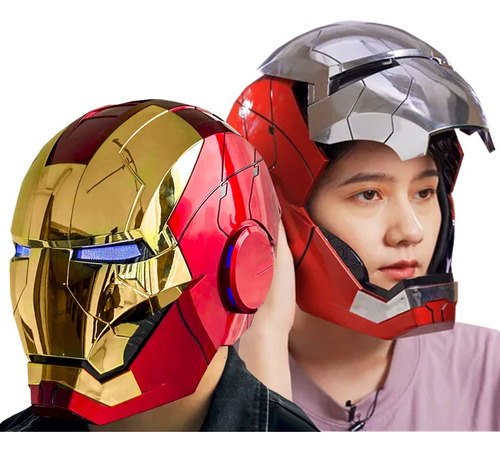 Capacete Eletrônico Comando Voz Iron Man Mk5 Homem De Ferro