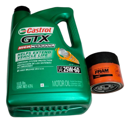 Kit Cambio Aceite Castrol Para Caravan 3.8 2001 A 2007