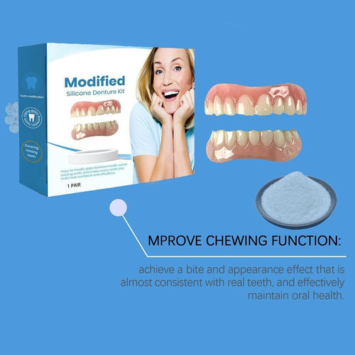Juego De Dentaduras Postizas Reline De Silicona Para Dientes