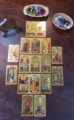 Lectura De Tarot A Distancia+cristal Lemuria+oráculo Gemas