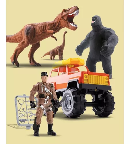 Brinquedo Dinossauro Dinopark Hunters T-Rex - Bee Toys - SETOR STORE