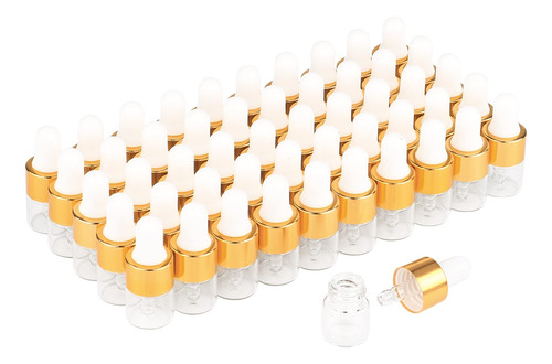 Wresty 50 Unidades De Gotas De Cristal Transparente De 1 Ml