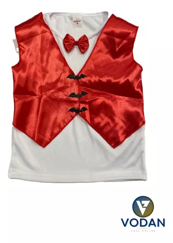 Fantasia Masculina Vampiro de Versalhes Festa Halloween Carnaval