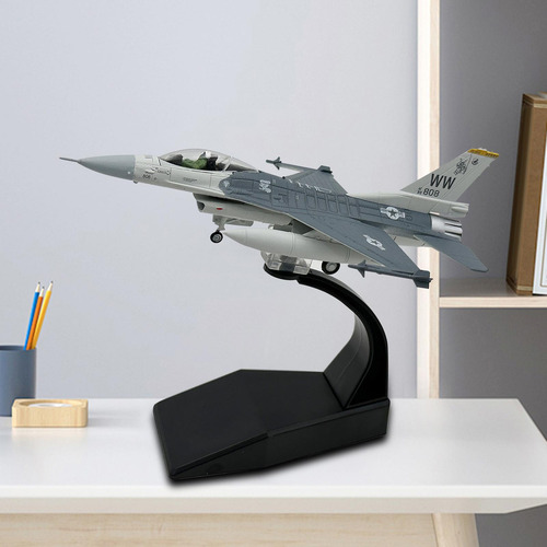 A Modelo De Aleación Fundida A Escala 1/100, F16c Fighter,