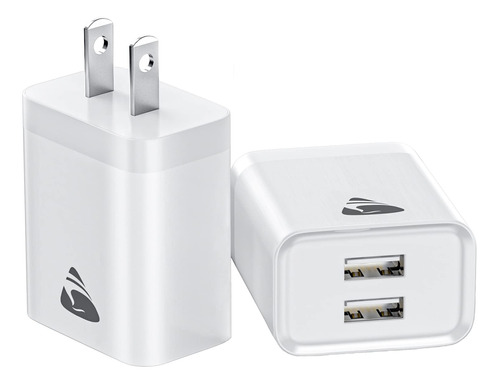 Argador Pared Usb Adaptador Cargador 2 Puerto Dual Enchufe X