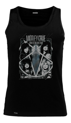 Camiseta Esqueleto Motley Cure Integrantes Pentagrama Sbo