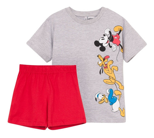 Pijama Niños Manga Corta Disney Mickey Y Sus Amigos Lic Orig