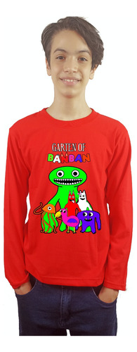 Polera Manga Larga Niños Garten Of Banban Roblox Dtf Cod 001