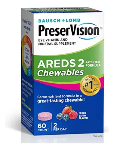 Preservision Areds 2 Masticable Para Salud Ocular 60 Tableta Frutos Rojos